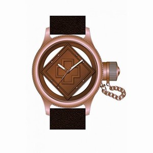 Invicta Russian Dive Clear Dial Brown Leather Men's Watch 14776