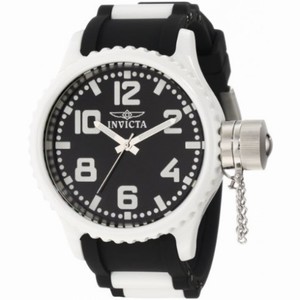 Invicta Russian Diver Black Dial Polyurethane With Ceramic Barrels Quartz Men's Watch 1935