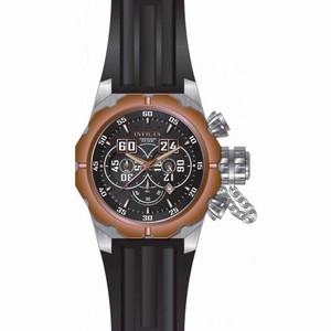 Invicta Russian Diver Chronograph Black Dial Black Silicone Men's Watch 21631