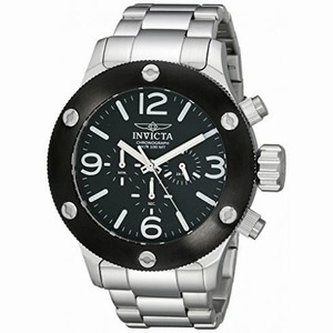 Invicta Russian Diver Chronograph Black Dial Stainless Steel Men's Watch 18583