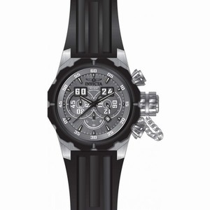 Invicta Russian Diver Chronograph Grey Dial Black Silicone Men's Watch 21629