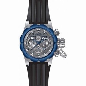 Invicta Russian Diver Chronograph Grey Dial Black Silicone Men's Watch 21632