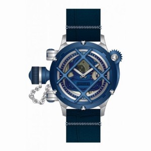 Invicta Russian Diver Mechanical Blue Dial Blue Leather Men's Watch 14815
