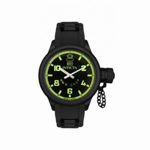 Invicta Russian Diver Quinotaur CCP Black Dial Black Rubber Men's Watch 4338