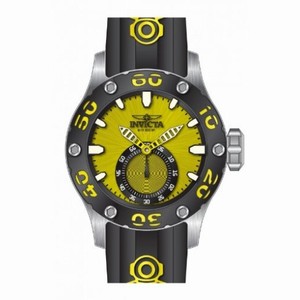 Invicta Russian Diver Yellow Dial Black PVD Men's Watch 12705