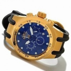Invicta S1 Aviation Chronograph Blue Dial Black Rubber Men's Watch 1510