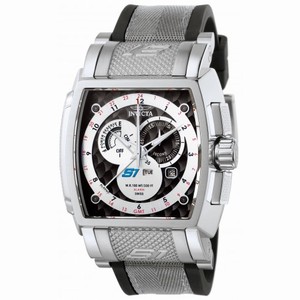 Invicta S1 Black and White Dial Polyurethane and Nylon Quartz Men's Watch 6215