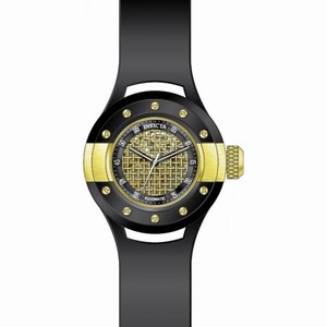 Invicta S1 Rally Automatic Gold Dial Black Polyurethane Men's Watch 20103