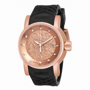 Invicta S1 Rally Automatic Rose Dial Black Polyurethane Men's Watch 18181