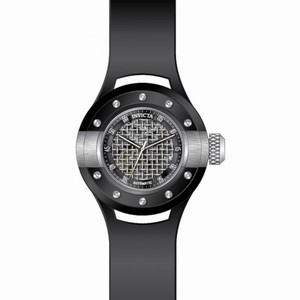 Invicta S1 Rally Automatic Silver and Black Dial Black Polyurethane Men's Watch 20101