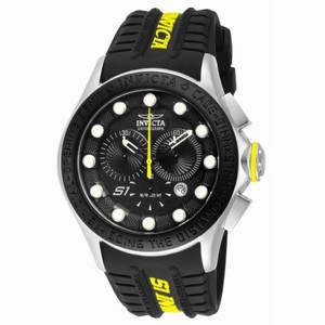 Invicta S1 Rally Black Dial Black Silicone Men's Watch 10838
