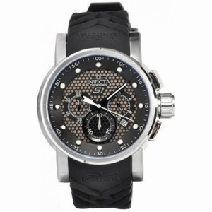 Invicta S1 Rally Chronograph Black Dial Black Rubber Strap Men's Watch 12139