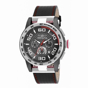 Invicta S1 Rally Chronograph Black Dial Black Silicone Men's Watch 15903