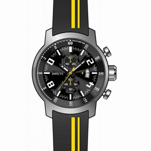 Invicta S1 Rally Chronograph Black Dial Black Silicone Men's Watch 20216