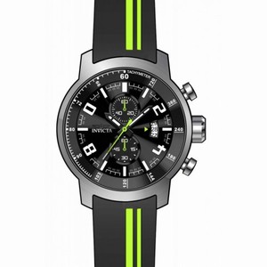 Invicta S1 Rally Chronograph Black Dial Black Silicone Men's Watch 20217