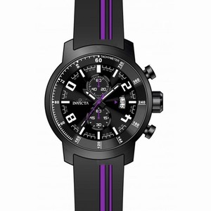Invicta S1 Rally Chronograph Black Dial Black Silicone Men's Watch 20219