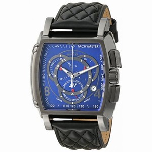 Invicta S1 Rally  Chronograph Blue Dial Black Leather Men's Watch 15793