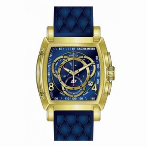 Invicta S1 Rally Chronograph Blue Dial Blue Leather Men's Watch 17008