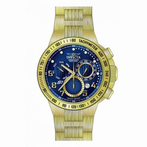 Invicta S1 Rally Chronograph Blue Dial Gold Ion-plated Men's Watch 15444