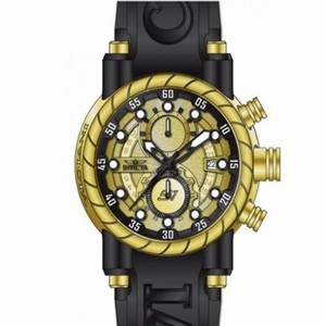 Invicta S1 Rally Chronograph Gold-tone PVD Black Polyurethane Men's Watch 14186