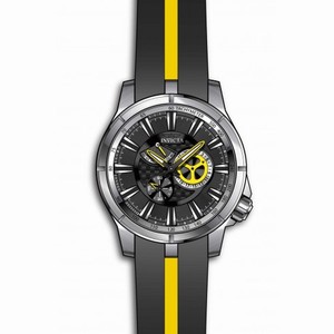 Invicta S1 Rally Multi-Function Black Dial Black and Yellow Polyurethane Men's Watch 20332