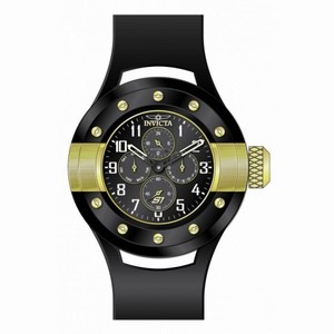 Invicta S1 Rally Multi-Function Black Dial Black Polyurethane Men's Watch B00LGAC9L6
