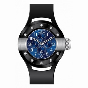 Invicta S1 Rally Multi-Function Blue Dial Black Rubber Men's Watch 17390
