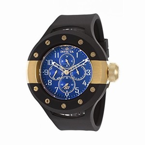 Invicta S1 Rally Multi-Function Blue Dial Black Rubber Men's Watch 17392