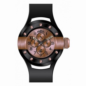 Invicta S1 Rally Multi-Function Rose Dial Black Rubber Men's Watch 17393
