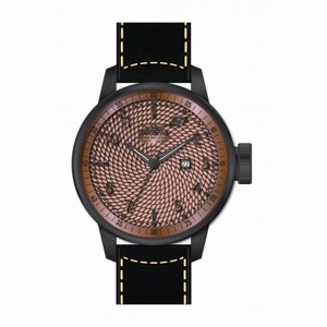Invicta S1 Rally Rose Dial Black Leather Men's Watch 19617