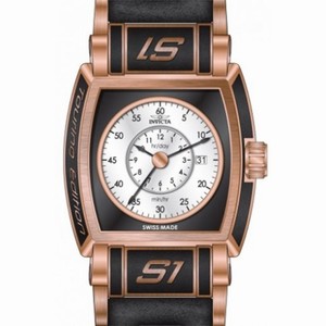 Invicta S1 Rally White Dial Rose Gold-tone PVD Men's Watch 12597