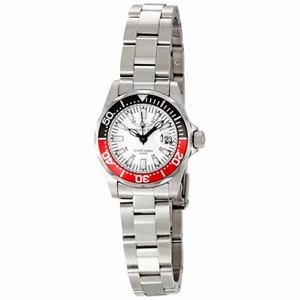 Invicta Sapphire Diver White Dial Stainless Steel Ladies Watch 7062