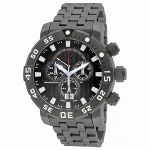 Invicta Sea Base Chronograph Black Dial Black Ion-plated Men's Watch 14245