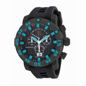Invicta Sea Base Chronograph Black Dial Black Ion-plated Men's Watch 14252