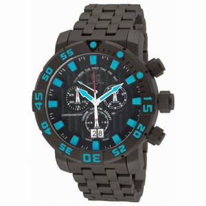 Invicta Sea Base Chronograph Black Dial Black Ion-plated Men's Watch 14253