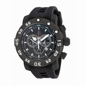 Invicta Sea Base Chronograph Black Dial Black Polyurethane Men's Watch 14284