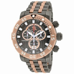 Invicta Sea Base Chronograph Black Dial Two-tone Men's Watch 14261