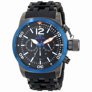 Invicta Sea Spider Black Dial Black Polyurethane Men's Watch 14869