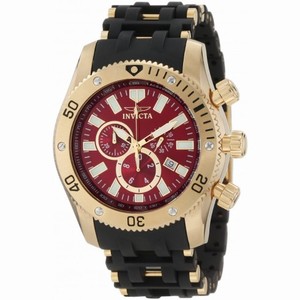 Invicta Sea Spider Chronograph Burgundy Dial Men's Watch 10255