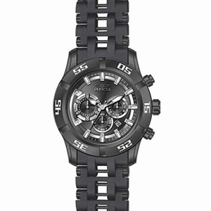 Invicta Sea Spider Chronograph Grey Dial Grey Polyurethane Men's Watch 21820