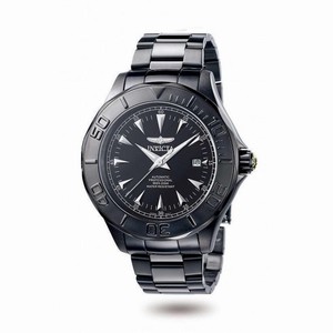 Invicta Signature Black Dial Black Ionic Stainless Steel Men's Watch 7114