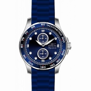 Invicta Signature Blue Dial Blue Ion-plated Mens Watch 7082