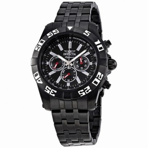 Invicta Signature II Chronograph Black Dial Black Ion-Plated Men's Watch 7304