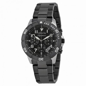 Invicta Signature II Chronograph Black Dial Black PVD Steel Men's Watch 7351