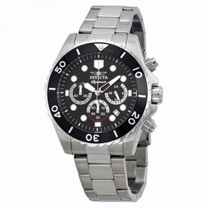 Invicta Signature II Chronograph Black Dial Steel Men's Watch 7366