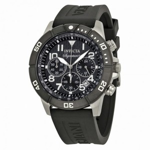Invicta Signature II Chronograph Black Rubber Men's Watch 7348