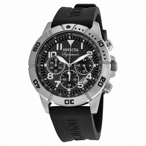 Invicta Signature II Chronograph Black Rubber Men's  Watch 7346