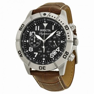 Invicta Signature II Chronograph Brown Leather Men's Watch 7281