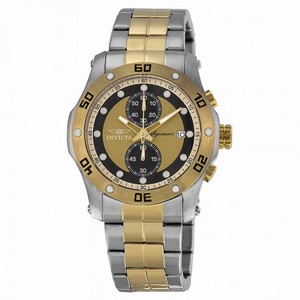 Invicta Signature II Chronograph Gold Dial Two-tone Men's Watch 7384