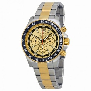 Invicta Signature II Chronograph Gold Dial Two-tone Men's Watch 7408